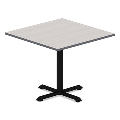 Reversible Laminate Table Top, Square, 35.38w x 35.38d, White/Gray Flipcost Flipcost