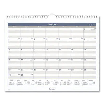 AT-A-GLANCE Multi Schedule Wall Calendar, 15 x 12, White/Gray Sheets, 12-Month (Jan to Dec): 2024 Flipcost Flipcost