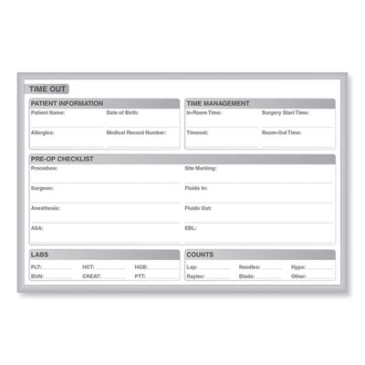 Time Out Magnetic Whiteboard SmartPak Tray, 36 x 24, White/Gray Surface, Satin Aluminum Frame Flipcost Flipcost