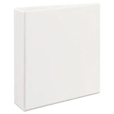 Heavy-Duty Non Stick View Binder with DuraHinge and Slant Rings, 3 Rings, 2" Capacity, 11 x 8.5, White, (5504) Flipcost Flipcost