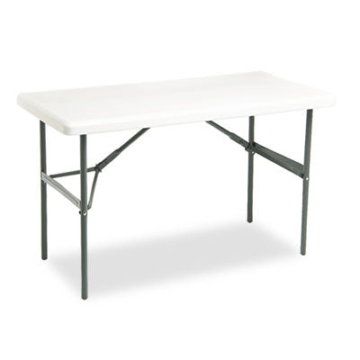 IndestrucTable Classic Folding Table, Rectangular, 48" x 24" x 29", Platinum Flipcost Flipcost