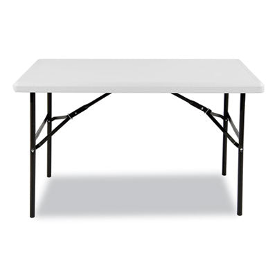 IndestrucTable Classic Folding Table, Rectangular, 48" x 24" x 29", Platinum Flipcost Flipcost