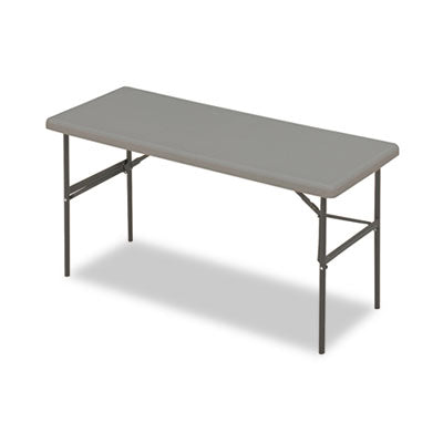 IndestrucTable Classic Folding Table, Rectangular, 60" x 24" x 29", Charcoal Flipcost Flipcost