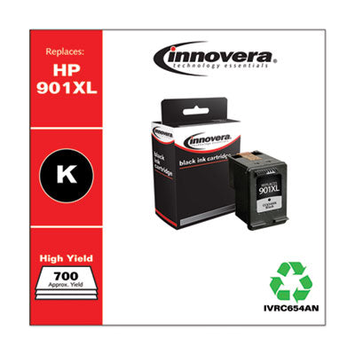 Innovera® Remanufactured Black High-Yield Ink, Replacement for 901XL (CC654AN), 700 Page-Yield Flipcost Flipcost