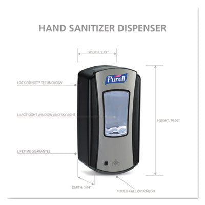 LTX-12 Touch-Free Dispenser for Hygiene 1,200 mL, 5.75 x 4 x 10.5, Black Flipcost Flipcost