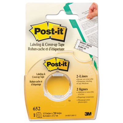 Labeling and Cover-Up Tape, Non-Refillable, Clear Applicator, 0.33" x 700" Flipcost Flipcost