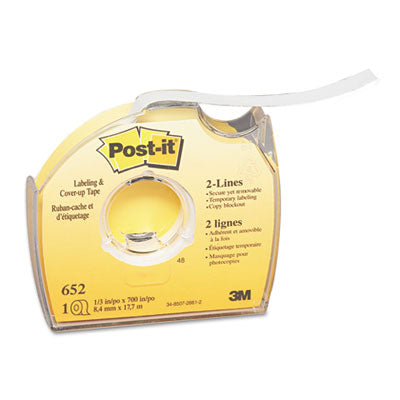 Labeling and Cover-Up Tape, Non-Refillable, Clear Applicator, 0.33" x 700" Flipcost Flipcost