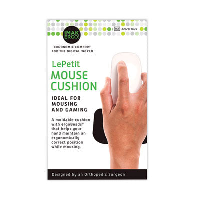 Le Petit  Portable Mouse Wrist Cushion, 4.25 x 2.5, Black Flipcost Flipcost