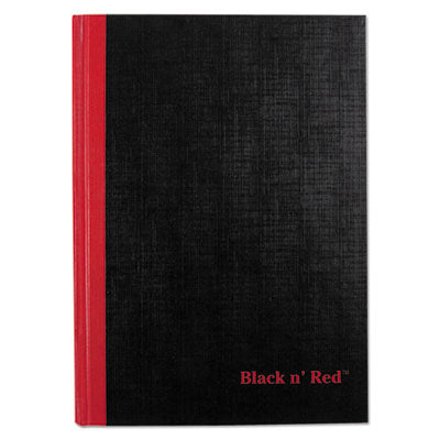 Black n' Red™ Hardcover Casebound Notebooks, SCRIBZEE Compatible, 1-Subject, Wide/Legal Rule, Black Cover, (96) 8.25 x 5.63 Sheets Flipcost Flipcost