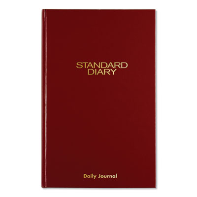 Standard Diary Daily Journal, 2024 Edition, Wide/Legal Rule, Red Cover, (210) 12 x 7.75 Sheets Flipcost Flipcost