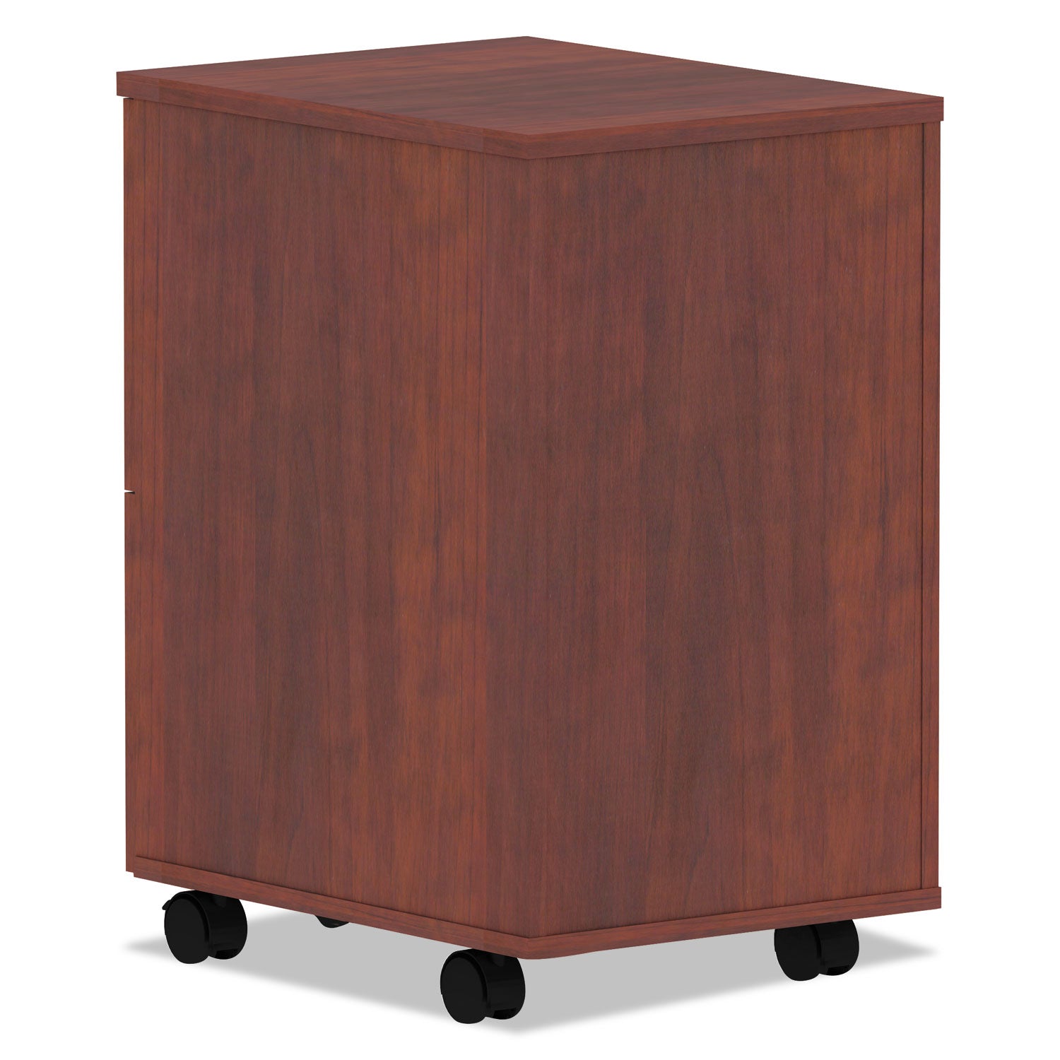 Alera® Alera Valencia Series Mobile Pedestal, Left or Right, 2 Legal/Letter-Size File Drawers, Medium Cherry, 15.38" x 20" x 26.63"