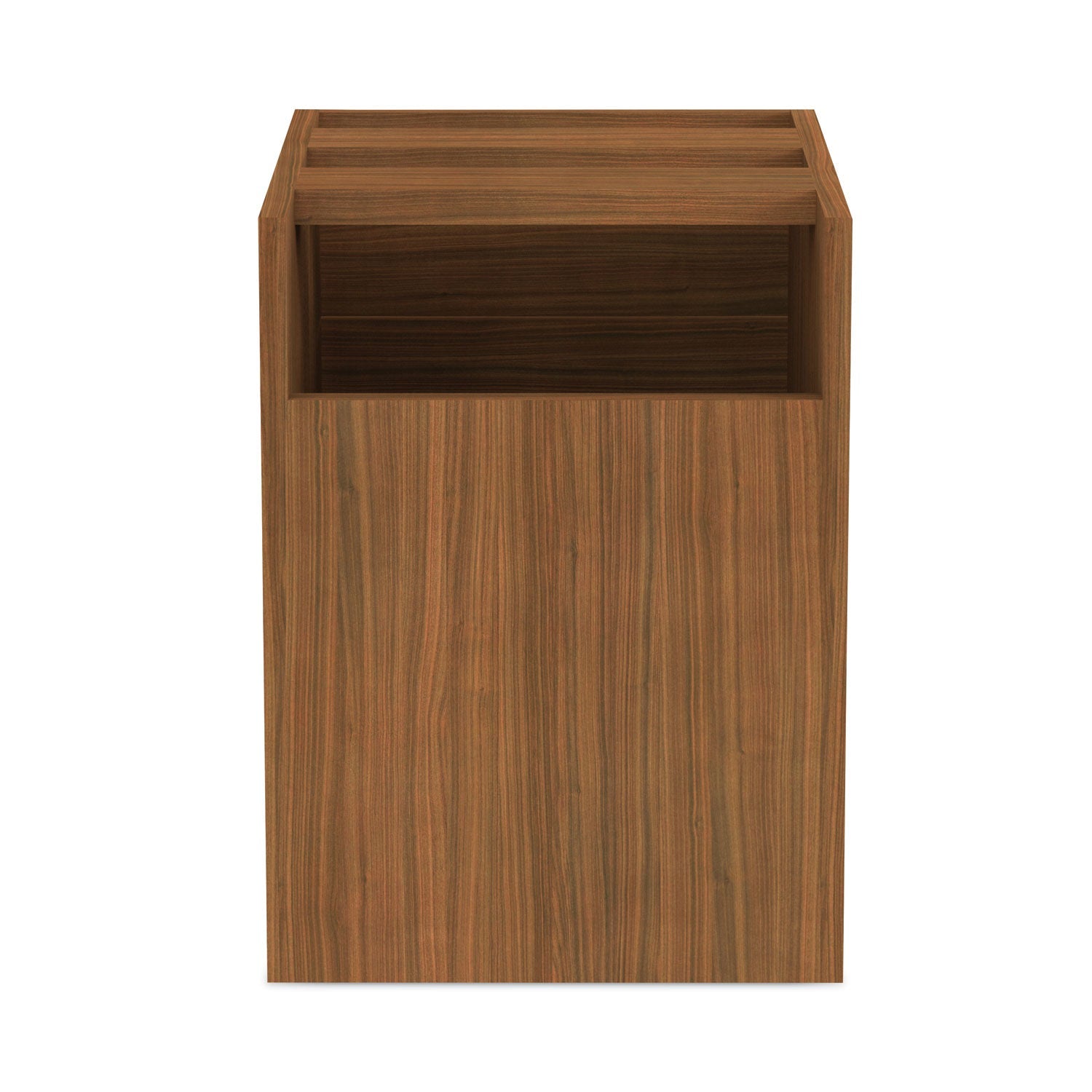 Alera® Alera Valencia Series Hanging Pedestal File, Left/Right, 2-Drawer: Box/File, Legal/Letter, Modern Walnut,15.63 x 20.5 x 19.25