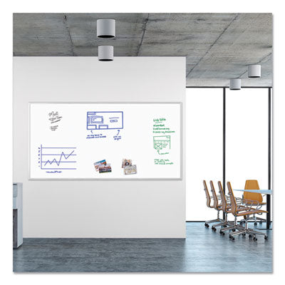 Magnetic Dry Erase Board with Aluminum Frame, 95 x 47, White Surface, Silver Frame Flipcost Flipcost