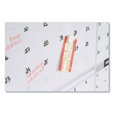 Magnetic Dry Erase Calendar Board, 12-Month, 48 x 36, White Surface, Silver Aluminum Frame Flipcost Flipcost