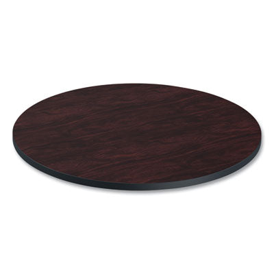 Reversible Laminate Table Top, Round, 35.5" Diameter, Medium Cherry/Mahogany Flipcost Flipcost