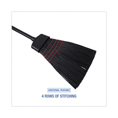 Maid Broom, Plastic Bristles, 54" Overall Length, Dozen Flipcost Flipcost