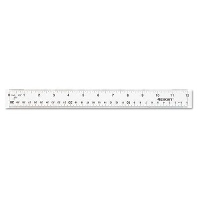 Clear Flexible Acrylic Ruler, Standard/Metric, 12" Long, Clear Flipcost Flipcost