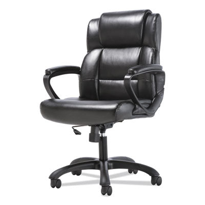 Mid-Back Executive Chair, Supports Up to 225 lb, 19" to 23" Seat Height, Black Flipcost Flipcost