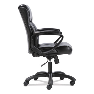 Mid-Back Executive Chair, Supports Up to 225 lb, 19" to 23" Seat Height, Black Flipcost Flipcost