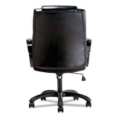 Mid-Back Executive Chair, Supports Up to 225 lb, 19" to 23" Seat Height, Black Flipcost Flipcost