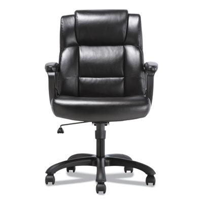 Mid-Back Executive Chair, Supports Up to 225 lb, 19" to 23" Seat Height, Black Flipcost Flipcost