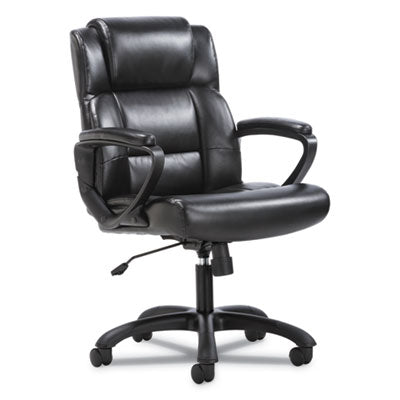 Mid-Back Executive Chair, Supports Up to 225 lb, 19" to 23" Seat Height, Black Flipcost Flipcost