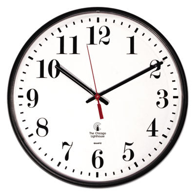 Modern Black Quartz Wall Clock Slimline, 12.75" Overall Diameter, 1 AA (sold separately) Flipcost Flipcost