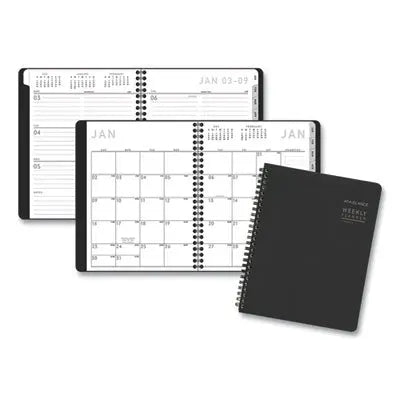 AT-A-GLANCE Contemporary Lite Weekly/Monthly Planner, 8.75 x 7, Black Simulated Leather Cover, 12-Month (Jan to Dec): 2024 Flipcost Flipcost