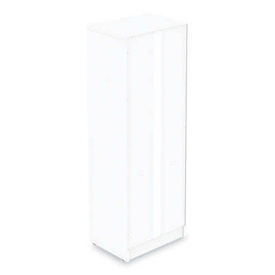 Narrow Three-Shelf Bookcase White, 15.75" x 11.42" x 44.33" Flipcost Flipcost