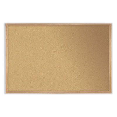 Natural Oak Frame Cork Bulletin Boarde, 36 x 24, Tan Surface Flipcost Flipcost