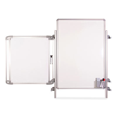 Nexus Easel Whiteboard Collaboration Solution, 32 x 76.13, White Surface, Satin Aluminum Frame Flipcost Flipcost