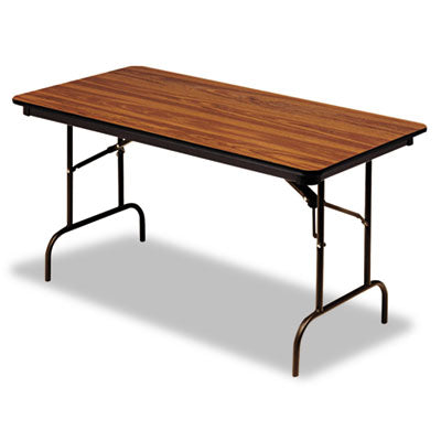 OfficeWorks Commercial Wood-Laminate Folding Table, Rectangular, 72" x 30" x 29", Oak Flipcost Flipcost