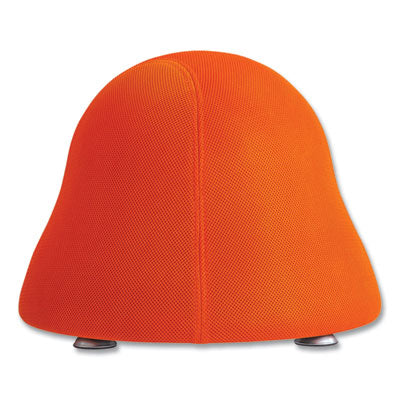 Orange Runtz Ball Chair, Backless, Supports Up to 250 lb, Orange Fabric Seat, Silver Base Flipcost Flipcost