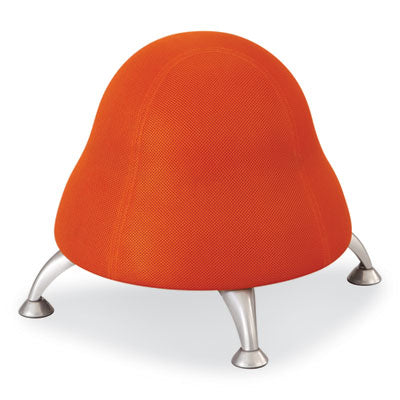 Orange Runtz Ball Chair, Backless, Supports Up to 250 lb, Orange Fabric Seat, Silver Base Flipcost Flipcost