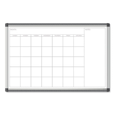 PINIT Magnetic Dry Erase Undated One Month Calendar, 35 x 23, White Flipcost Flipcost