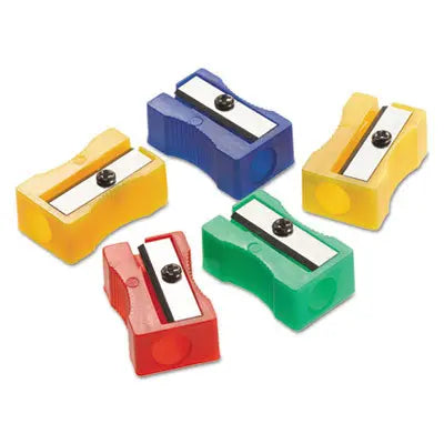 ACME UNITED CORPORATION One-Hole Manual Pencil Sharpeners, 4 x 2 x 1, Assorted Colors, 24/Pack Flipcost Flipcost