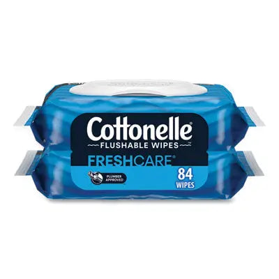Cottonelle® Fresh Care Flushable Cleansing Cloths, 1-Ply, 3.73 x 5.5, White, 84/Pack Flipcost Flipcost