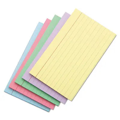 UNIVERSAL OFFICE PRODUCTS Index Cards, Ruled, 3 x 5, Assorted, 100/Pack Flipcost Flipcost