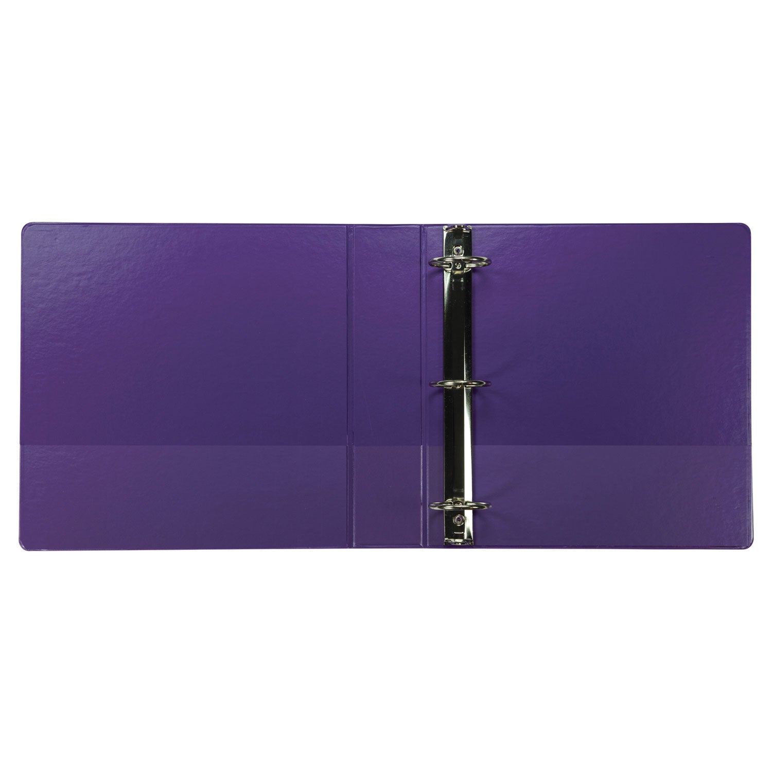 Samsill® Earth’s Choice Plant-Based Durable Fashion View Binder, 3 Rings, 2" Capacity, 11 x 8.5, Purple, 2/Pack