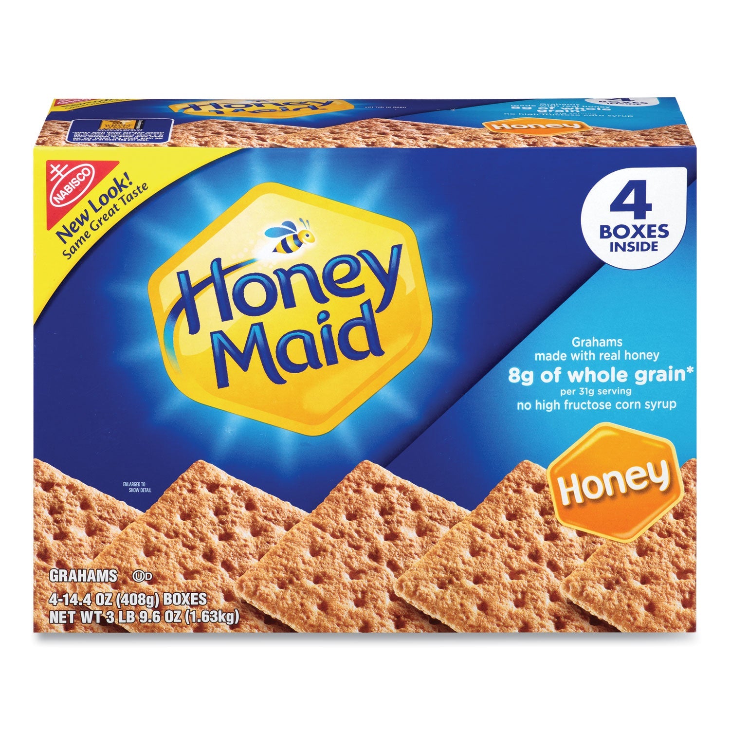 Nabisco® Honey Maid Honey Grahams, 14.4 oz Box, 4 Boxes/Pack