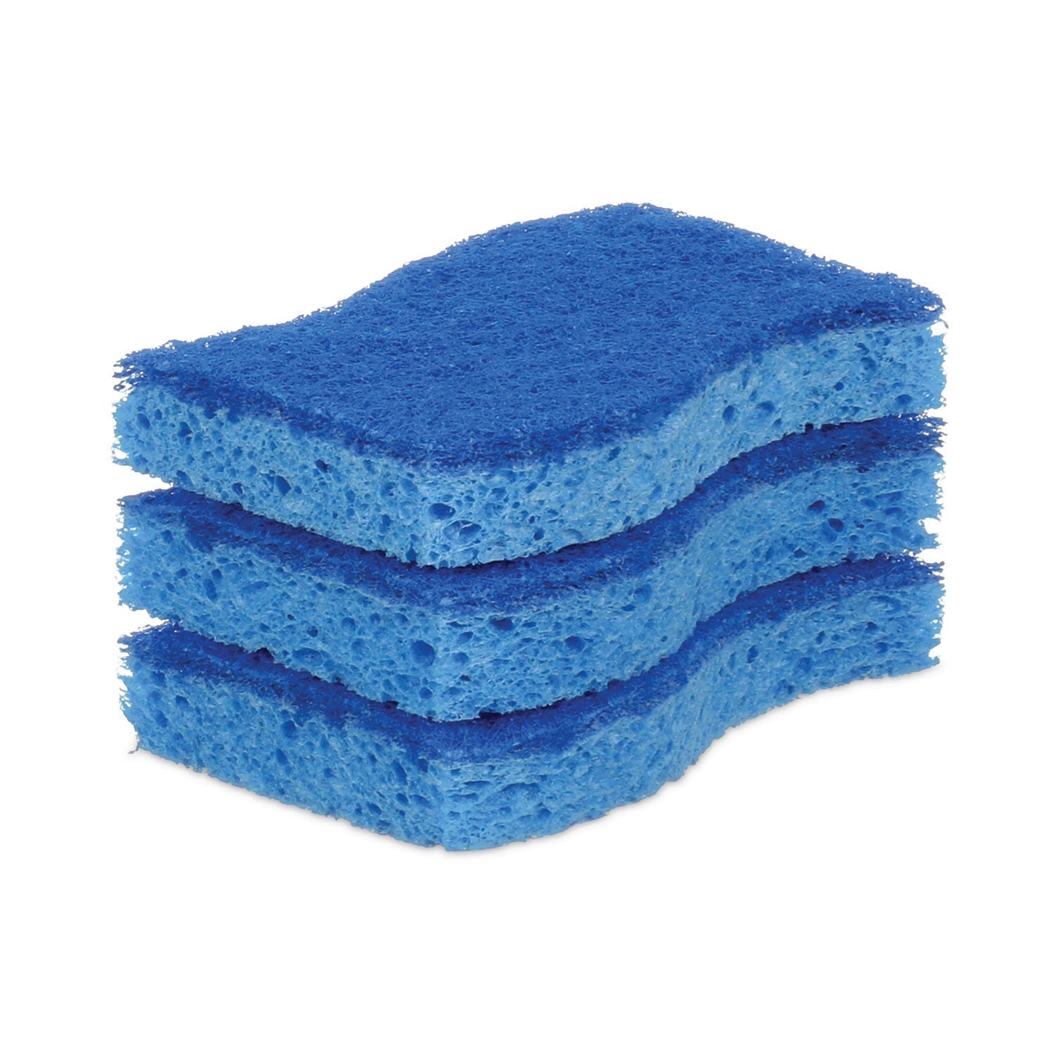 Scotch-Brite® Non-Scratch Multi-Purpose Scrub Sponge, 4.4 X 2.6, 0.8" Thick, Blue, 3/pack