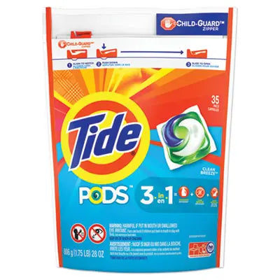 Tide® Pods, Laundry Detergent, Clean Breeze, 35/Pack Flipcost Flipcost