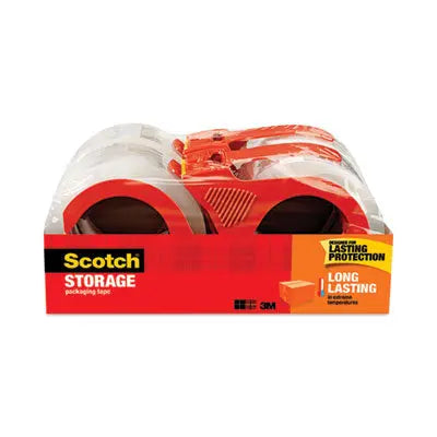 Scotch® Storage Tape with Dispenser, 3" Core, 1.88" x 38.2 yds, Clear, 4/Pack Flipcost Flipcost