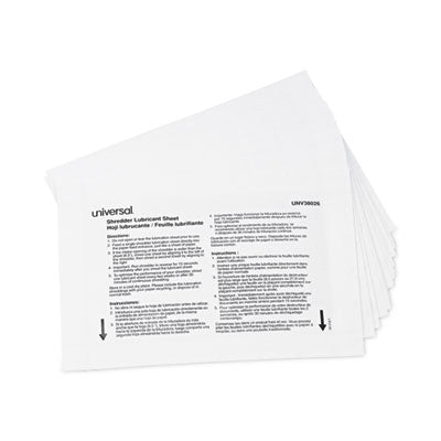 Universal® Shredder Lubricant Sheets, 8.4 x 5.9, 24 Sheets/Pack Flipcost Flipcost