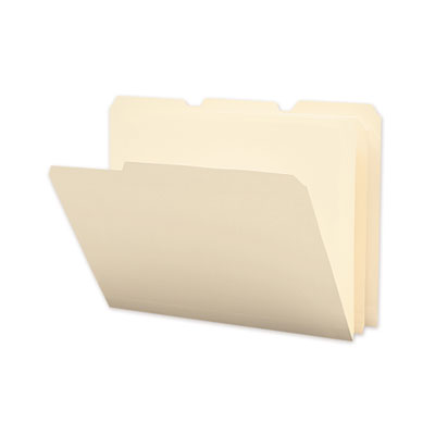 Smead™ Poly Manila Folders, 1/3-Cut Tabs: Assorted, Letter Size, Manila, 12/Pack Flipcost Flipcost