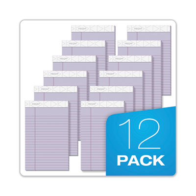 TOPS™ Prism + Colored Writing Pads, Narrow Rule, 50 Pastel Orchid 5 x 8 Sheets, 12/Pack Flipcost Flipcost