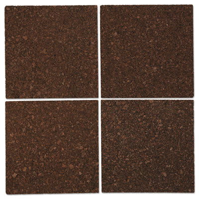 Universal® Cork Tile Panels, 12 x 12, Dark Brown Surface, 4/Pack Flipcost Flipcost