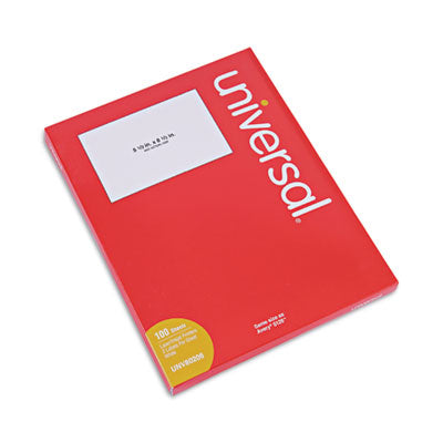 Universal® White Labels, Inkjet/Laser Printers, 5.5 x 8.5, White, 2/Sheet, 100 Sheets/Pack Flipcost Flipcost