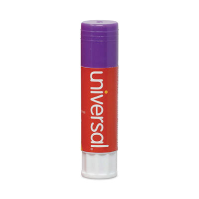 Universal® Glue Stick, 1.3 oz, Applies Purple, Dries Clear, 12/Pack Flipcost Flipcost