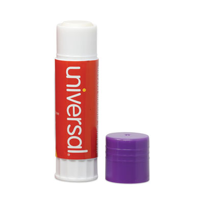 Universal® Glue Stick, 1.3 oz, Applies Purple, Dries Clear, 12/Pack Flipcost Flipcost